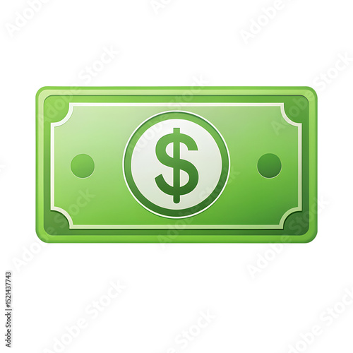 Money Bill Icon isolated on transparent background