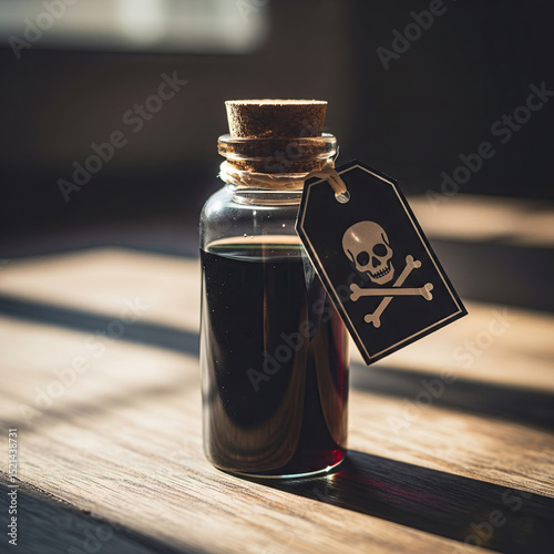poison with danger sign