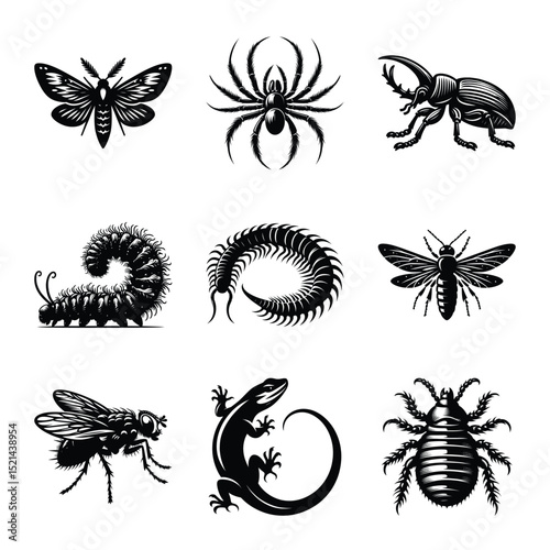 Insect bundle silhouette