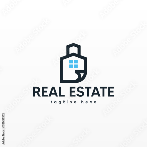 Modern Minimalist Real Estate Logo Design