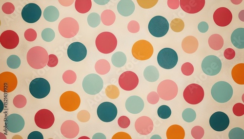 Vibrant Polka Dot Pattern: A Burst of Color and Texture