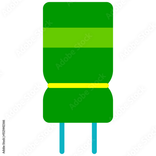 capacitor flat icon