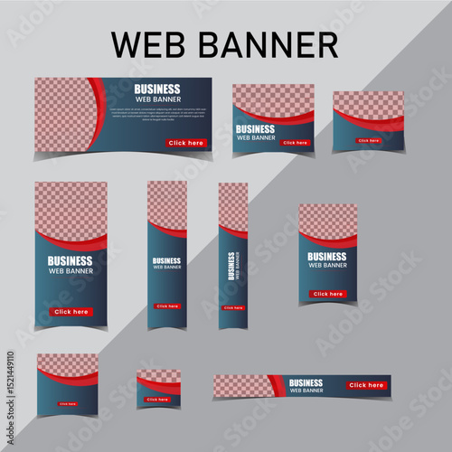 Multipurpose web banner design template