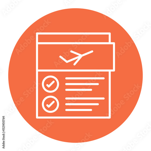 Flight Checklist Icon