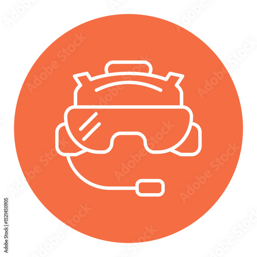 Pilot Helmet Icon