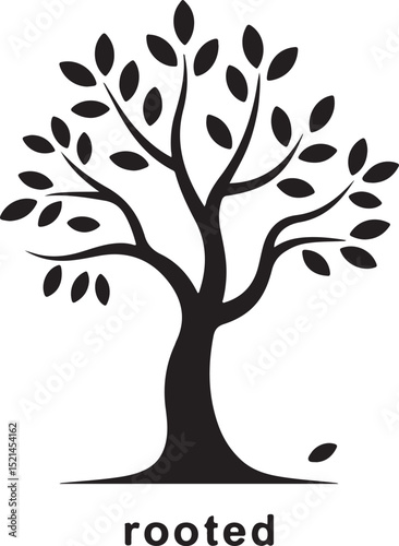 Tree Planting & Reforestation Vector Icon - Eco Growth Symbol