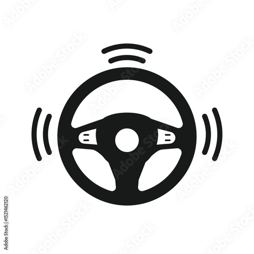 Set of Autonomous Car and Autopilot Icons. Driverless Robotic Vehicles, Smart Driving, Navigation, Eco-Friendly Electric Autos, Smart Sensors, and Distance Icons. Vector.