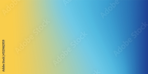 Abstract blurred gradient mesh background in blue and yellow colors of national flag of Ukraine. Poster or banner template. Easy editable soft colored EPS8 vector illustration without transparency.