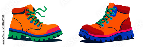 red rubber boots