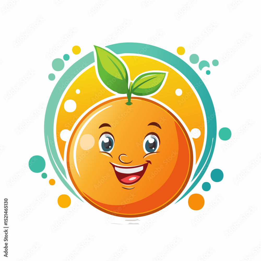 Obraz premium Vector logo design template and graphic elements for advertising, branding, posters and banners, funny cartoon illustrations with smiling character and mascot, abstract stickers and line