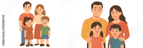 Family enjoying quality time together in a cheerful and vibrant setting