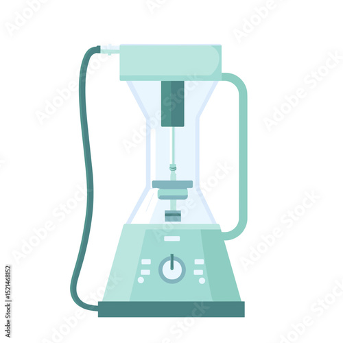 Light Blue Electric Kitchen Blender for Cooking Smoothie Isolated on White