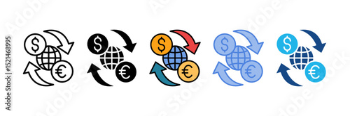 Currency Exchange Icon Element For Design