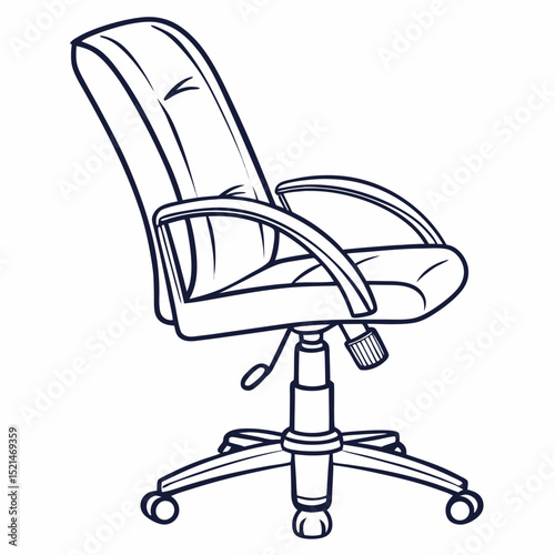 black and white office chair