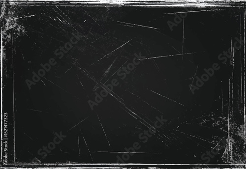 Grainy grunge effect on scratched urban background vector. Dust overlay enhances the distressed appearance. Great for creating vintage-themed visuals.