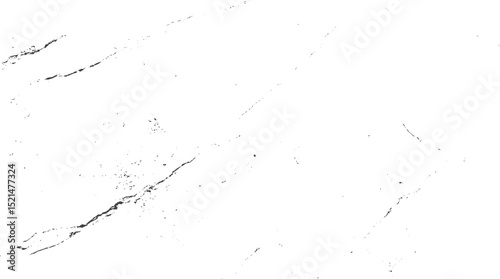 Grainy overlay texture in black sketch design. Rough distress details add vintage charm. Perfect for white cement floor backgrounds in design work.