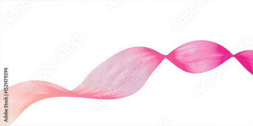 Wave-based abstract image with smooth transitions and mesh shapes

