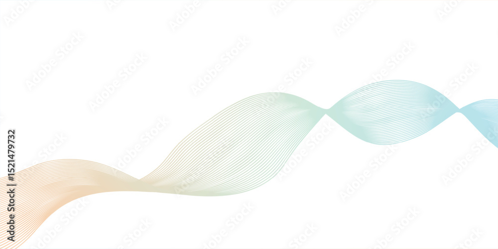 Fototapeta premium Abstract visual featuring wave structures and mesh grid overlay