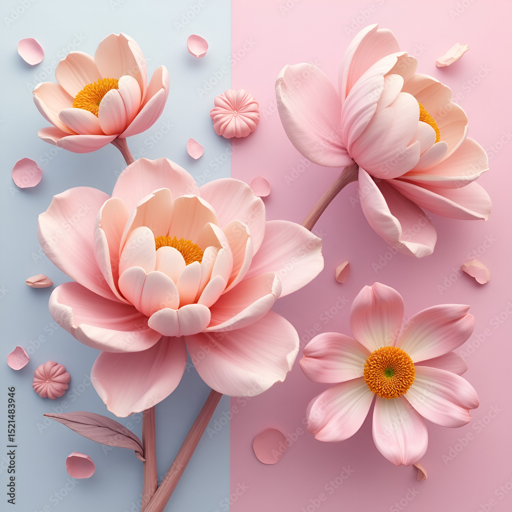 Fototapeta premium pink lotus flower