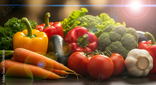 Vibrant Assortment Of Fresh Garden Vegetables For Healthy Culinary Creations