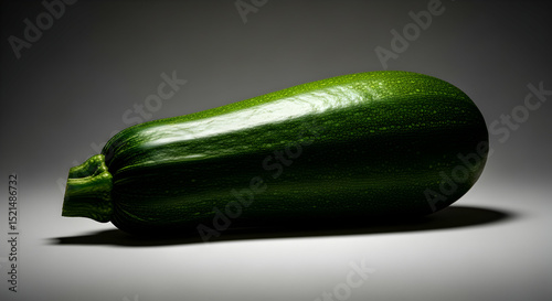 Studio Shot Of A Fresh Green Zucchini Squash With Dark Tones