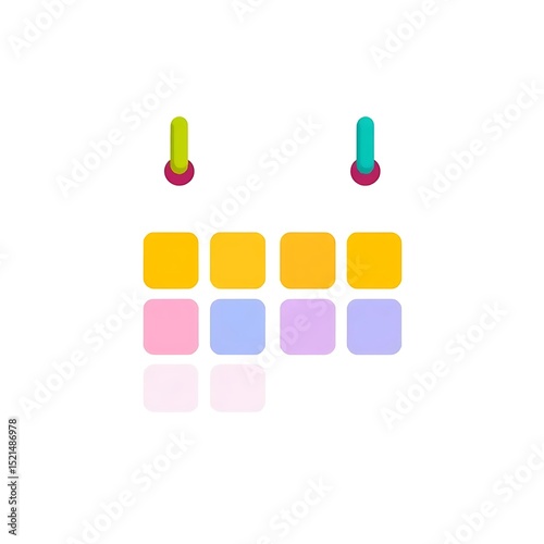 Calendar icon vector illustration for schedule appointment reminder and event management plan