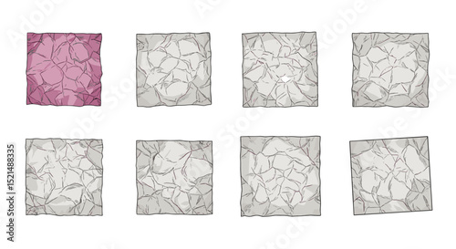 Set of stone texture tiles – seamless patterns for flooring and design
