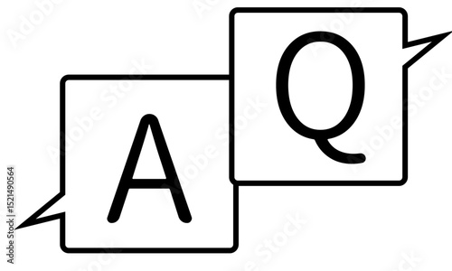 Q&Aのふきだし単体アイコン