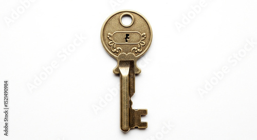 Wallpaper Mural old key on white background Torontodigital.ca