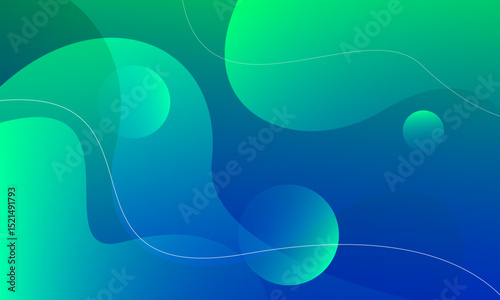 Abstract blue background with waves. Vector illustration