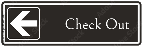 Retail store sign check out