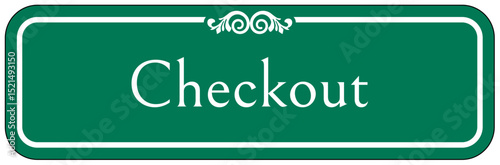 Retail store sign checkout