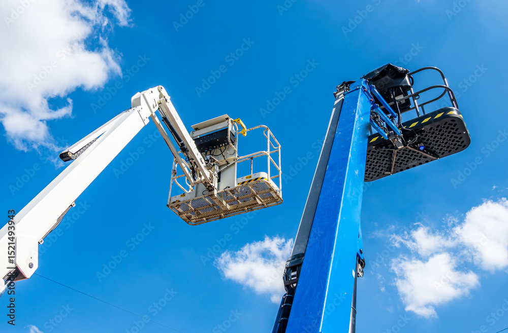 custom made wallpaper toronto digitalConstruction equipment is positioned in a courtyard with safety cones and tools visible, ideal for maintenance tasks in an urban environment