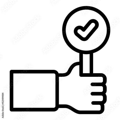 agree icon line