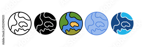 Globe Icon Element For Design