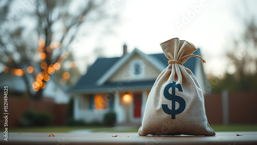House key money bag percentage homeownership savings