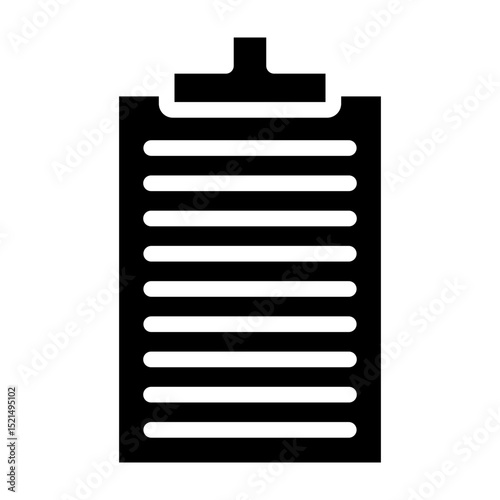 Clipboard Vector Glyph Icon Design