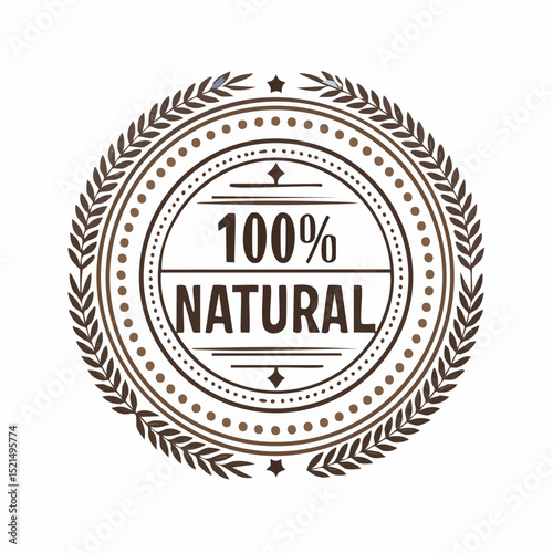 Vector line design element, badge and icon for food and cosmetics packaging in mono linear style - paraben free