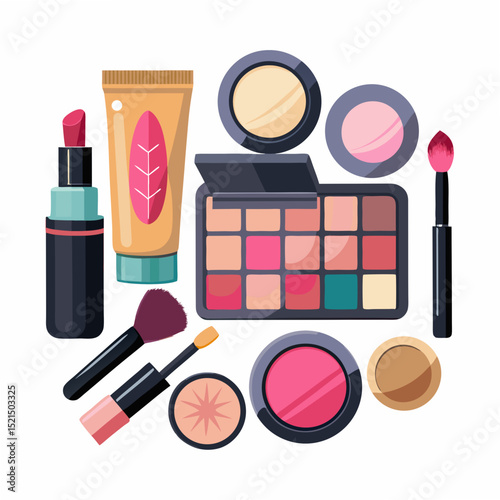 International Makeup Day Vector Elements