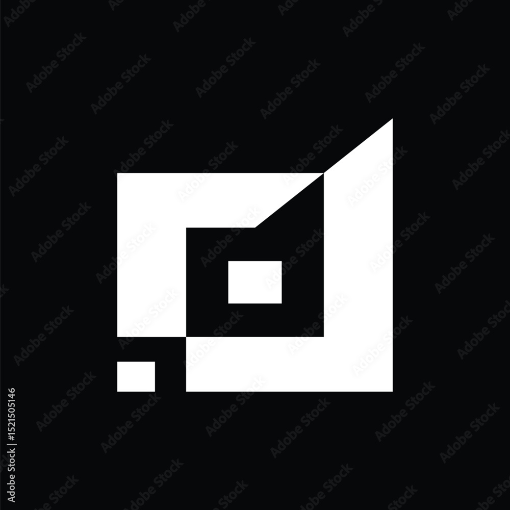 Modern letter DA logo design Modern letter DA logo design