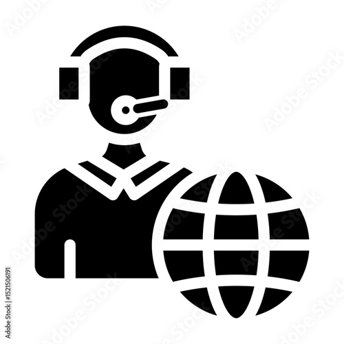 Global Vector Glyph Icon Design