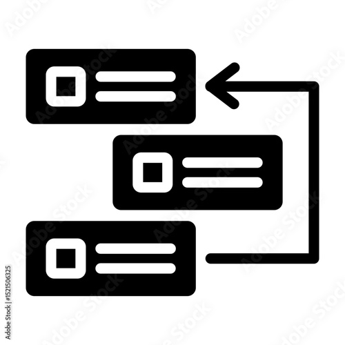 Backlog Vector Glyph Icon Design