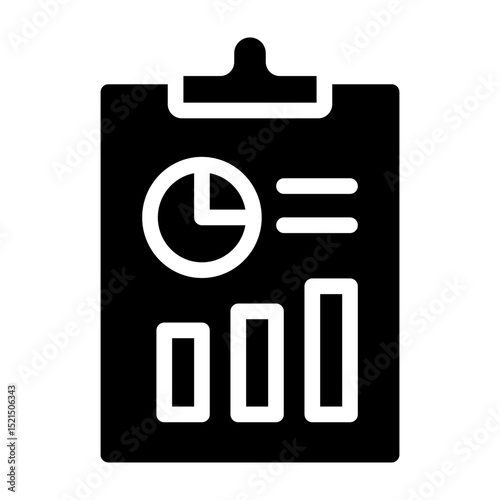 Report Vector Glyph Icon Design