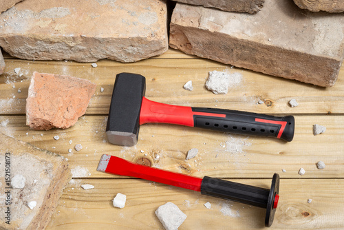 Tools for doing demolition by hand and masonry work