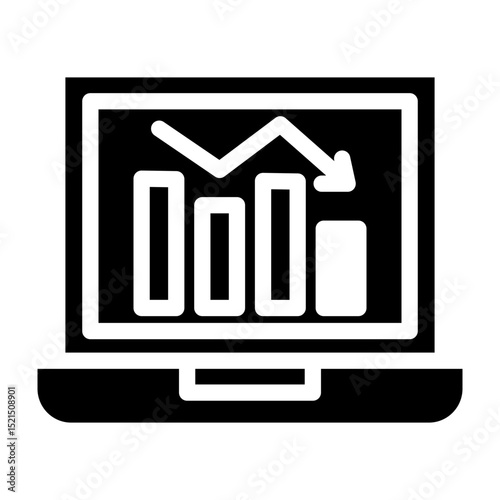 Analytics Vector Glyph Icon Design