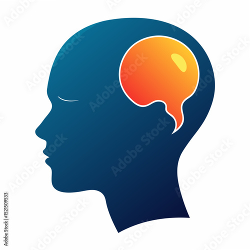 European Migraine Awareness Vector Icons and Illustrations