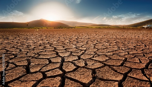 The Devastating Impact of Climate Change: A Visual Representation of Severe Drought and Land Degradation Across Arid Landscapes
