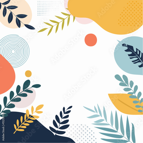 Wallpaper Mural Png abstract creative background in minimal trendy style with copy space for text and modern art shapes - digital collage, horizontal design template for social media and websites Torontodigital.ca