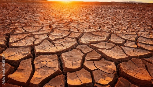 The Devastating Impact of Climate Change: A Visual Representation of Severe Drought and Land Degradation Across Arid Landscapes