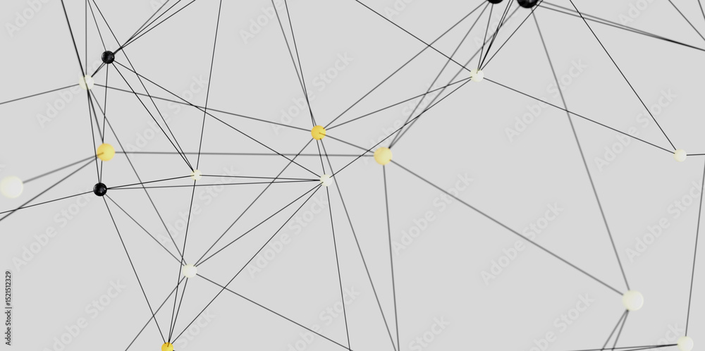Obraz premium Stock photo of an abstract network visualization. Ideal for technology, connection, and communication concepts.